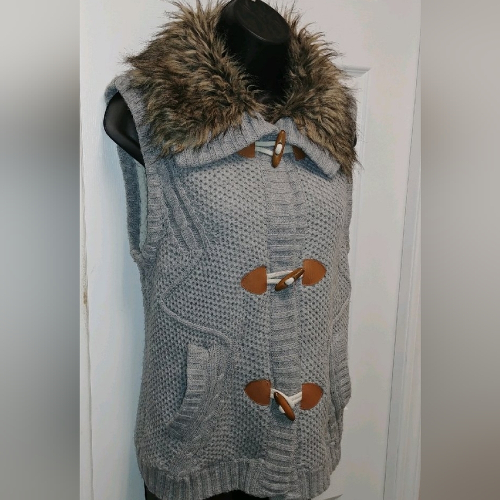 Pink Rose lined sweater vest